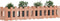 vidaXL - Plantenbak - verhoogd - hekontwerp - 150x30x30 - cm - massief - douglashout