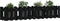vidaXL - Plantenbak - verhoogd - hekontwerp - 150x30x30 - cm - grenenhout - zwart