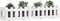 vidaXL - Plantenbak - verhoogd - hekontwerp - 150x30x30 - cm - grenenhout - wit