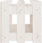 vidaXL - Plantenbak - verhoogd - hekontwerp - 150x30x30 - cm - grenenhout - wit