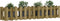 vidaXL - Plantenbak - verhoogd - hekontwerp - 150x30x30 - cm - geïmpregneerd - hout