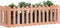 vidaXL - Plantenbak - verhoogd - hekontwerp - 150x50x50 - cm - massief - douglashout