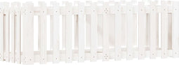 vidaXL - Plantenbak - verhoogd - hekontwerp - 150x50x50 - cm - grenenhout - wit