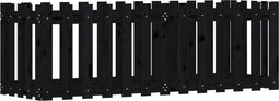 vidaXL - Plantenbak - verhoogd - hekontwerp - 150x50x50 - cm - grenenhout - zwart
