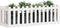 vidaXL - Plantenbak - verhoogd - hekontwerp - 150x50x50 - cm - grenenhout - wit