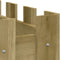 vidaXL - Plantenbak - verhoogd - hekontwerp - 150x50x50 - cm - geïmpregneerd - hout