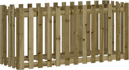 vidaXL - Plantenbak - verhoogd - hekontwerp - 150x50x70 - cm - geïmpregneerd - hout
