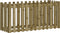 vidaXL - Plantenbak - verhoogd - hekontwerp - 150x50x70 - cm - geïmpregneerd - hout