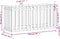 vidaXL - Plantenbak - verhoogd - hekontwerp - 150x50x70 - cm - grenenhout - wit