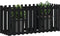vidaXL - Plantenbak - verhoogd - hekontwerp - 150x50x70 - cm - grenenhout - zwart