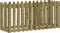 vidaXL - Plantenbak - verhoogd - hekontwerp - 150x50x70 - cm - geïmpregneerd - hout