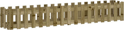 vidaXL - Plantenbak - verhoogd - hekontwerp - 200x30x30 - cm - geïmpregneerd - hout