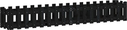 vidaXL - Plantenbak - verhoogd - hekontwerp - 200x30x30 - cm - grenenhout - zwart