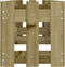 vidaXL - Plantenbak - verhoogd - hekontwerp - 200x30x30 - cm - geïmpregneerd - hout