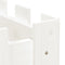 vidaXL - Plantenbak - verhoogd - hekontwerp - 200x30x30 - cm - grenenhout - wit