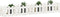 vidaXL - Plantenbak - verhoogd - hekontwerp - 200x30x30 - cm - grenenhout - wit