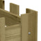 vidaXL - Plantenbak - verhoogd - hekontwerp - 200x30x30 - cm - geïmpregneerd - hout