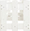 vidaXL - Plantenbak - verhoogd - hekontwerp - 200x30x30 - cm - grenenhout - wit