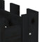vidaXL - Plantenbak - verhoogd - hekontwerp - 200x30x30 - cm - grenenhout - zwart