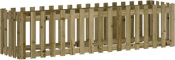 vidaXL - Plantenbak - verhoogd - hekontwerp - 200x50x50 - cm - geïmpregneerd - hout