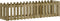 vidaXL - Plantenbak - verhoogd - hekontwerp - 200x50x50 - cm - geïmpregneerd - hout
