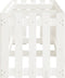 vidaXL - Plantenbak - verhoogd - hekontwerp - 200x50x50 - cm - grenenhout - wit