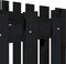 vidaXL - Plantenbak - verhoogd - hekontwerp - 200x50x50 - cm - grenenhout - zwart