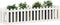 vidaXL - Plantenbak - verhoogd - hekontwerp - 200x50x50 - cm - grenenhout - wit