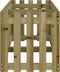 vidaXL - Plantenbak - verhoogd - hekontwerp - 200x50x50 - cm - geïmpregneerd - hout