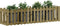 vidaXL - Plantenbak - verhoogd - hekontwerp - 200x50x50 - cm - geïmpregneerd - hout