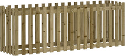 vidaXL - Plantenbak - verhoogd - hekontwerp - 200x50x70 - cm - geïmpregneerd - hout