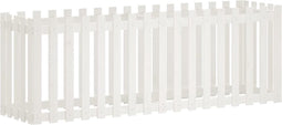 vidaXL - Plantenbak - verhoogd - hekontwerp - 200x50x70 - cm - grenenhout - wit
