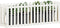 vidaXL - Plantenbak - verhoogd - hekontwerp - 200x50x70 - cm - grenenhout - wit