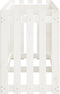 vidaXL - Plantenbak - verhoogd - hekontwerp - 200x50x70 - cm - grenenhout - wit