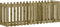 vidaXL - Plantenbak - verhoogd - hekontwerp - 200x50x70 - cm - geïmpregneerd - hout