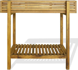 vidaXL - Plantenbak - verhoogd - massief - acaciahout - en - zink