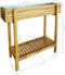 vidaXL - Plantenbak - verhoogd - massief - acaciahout - en - zink