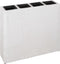 vidaXL - Plantenbak - verhoogd - met - 4 - potten - poly - rattan - wit