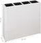 vidaXL - Plantenbak - verhoogd - met - 4 - potten - poly - rattan - wit