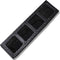 vidaXL - Plantenbak - verhoogd - met - 4 - potten - poly - rattan - zwart