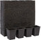 vidaXL - Plantenbak - verhoogd - met - 4 - potten - waterhyacint - zwart