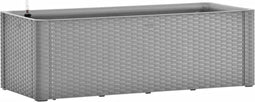 vidaXL - Plantenbak - verhoogd - met - bewateringssysteem - 100x43x33 - cm - grijs