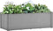vidaXL - Plantenbak - verhoogd - met - bewateringssysteem - 100x43x33 - cm - grijs