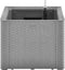 vidaXL - Plantenbak - verhoogd - met - bewateringssysteem - 100x43x33 - cm - grijs