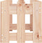 vidaXL - Plantenbak - verhoogd - met - hekontwerp - 100x30x30 - cm - grenenhout