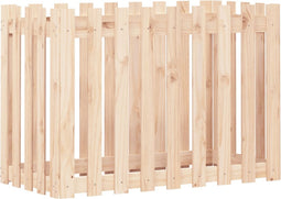 vidaXL - Plantenbak - verhoogd - met - hekontwerp - 100x50x70 - cm - grenenhout