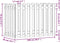 vidaXL - Plantenbak - verhoogd - met - hekontwerp - 100x50x70 - cm - grenenhout