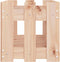 vidaXL - Plantenbak - verhoogd - met - hekontwerp - 150x30x30 - cm - grenenhout