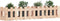 vidaXL - Plantenbak - verhoogd - met - hekontwerp - 150x30x30 - cm - grenenhout