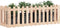 vidaXL - Plantenbak - verhoogd - met - hekontwerp - 150x50x50 - cm - grenenhout
